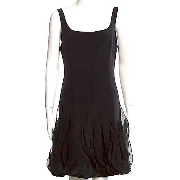 Teri Jon by Ricki Freeman silk flutter skirt dress - NWT size S-M